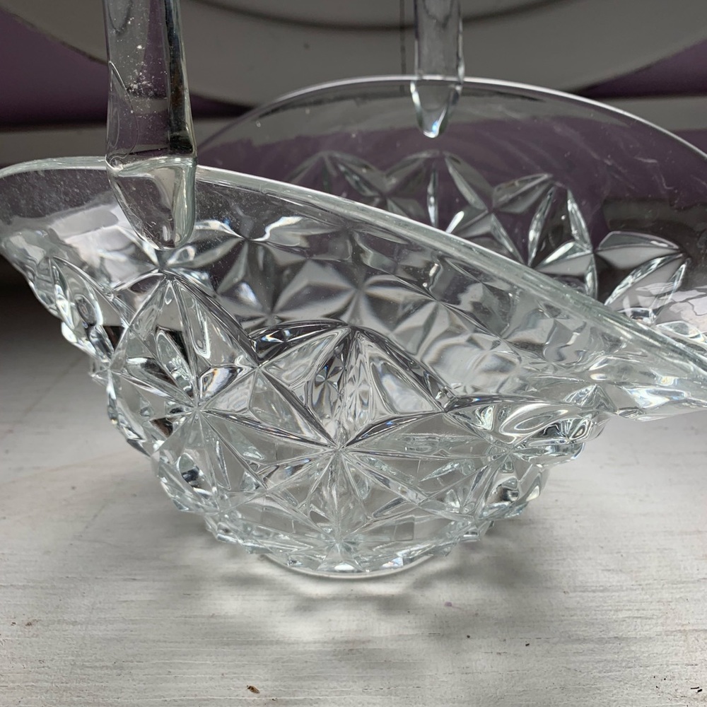 Faux crystal basket
